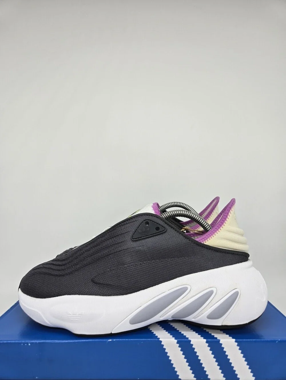 Adidas Women's adiFOM SLTN HP6487 Grey Pulse Lilac Running Shoes Size 9